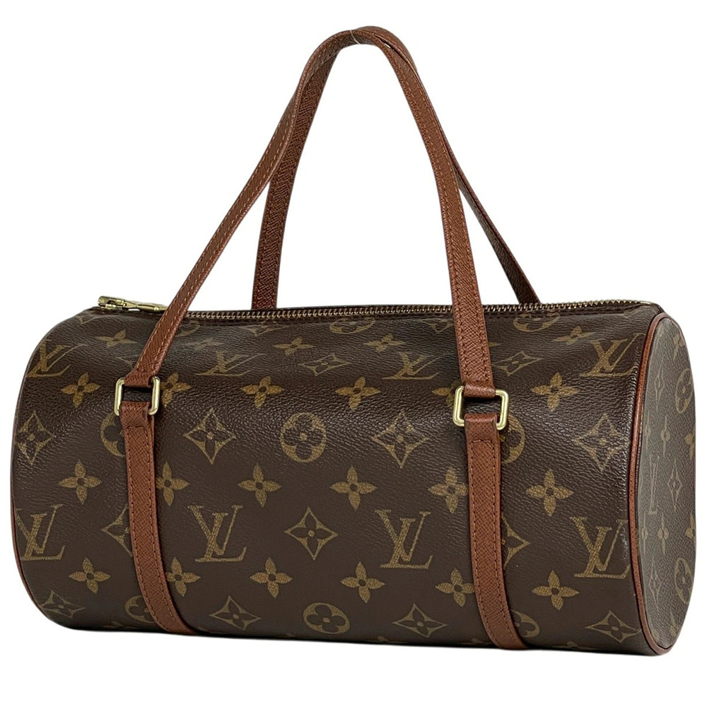 Louis Vuitton Papillon Cylindrical Handbag Monogram Brown